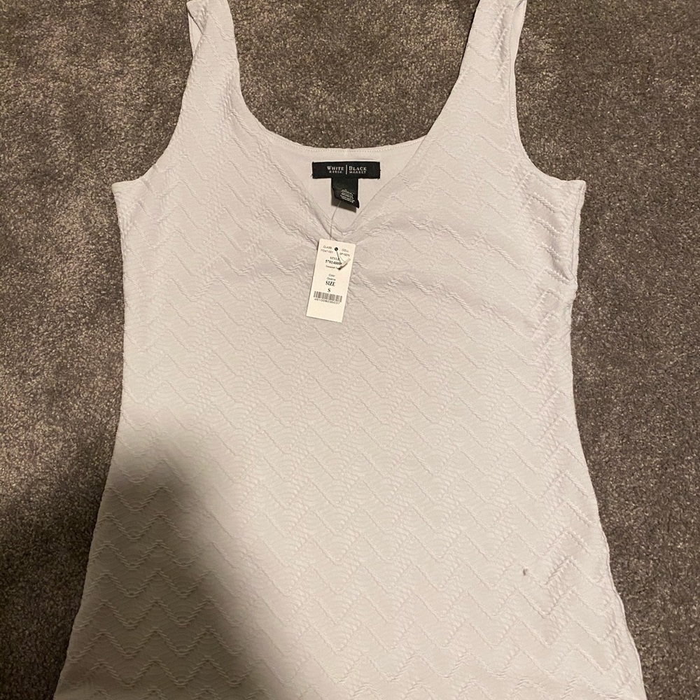 Light gray White House black market tank